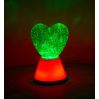 Hjerte Magic Glow – Glitterlampe med farveskift