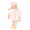 Pink vinter tøjsæt - Dukketøj (30-33 cm)