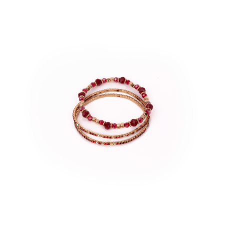 3 stk. Ruby rød armbånd