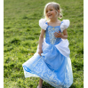 Askepot blå prinsessekjole (7-8 år)