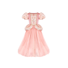 Penelope Dusty Rose brokadekjole (7-8 år)
