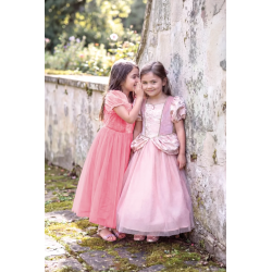 Penelope Dusty Rose brokadekjole (5-6 år)