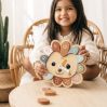 Pindsvin puslespil & ur - Lær klokken (1-5 år)