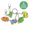 Lav dit eget dinosaur taskepynt med krympeplast (4-8 år)