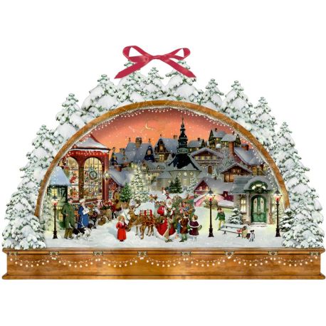 Julemagi under lysbuen - Julekalender med glimmer (A3)