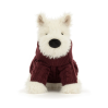 Munro Skotsk Terrier hund med sweater - Bamse 25 cm