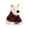 Munro Skotsk Terrier hund med sweater - Bamse 25 cm