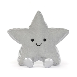 Silver Star - Amuseables julebamse 17 cm