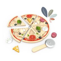 Pizza i skiver med tilbehør - Legemad
