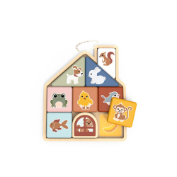 Magnetisk puslespil hus (2-4 år)