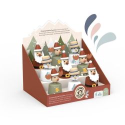 1 stk. Juletrykfigur i træ - Assorterede designs