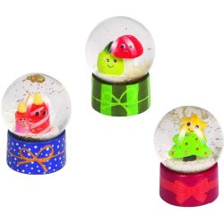 1 stk. Glædelig jul mini snekugle