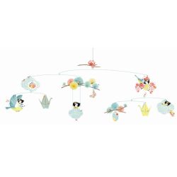 Drømmende pige mobile - Let uro (72 x 26 cm)