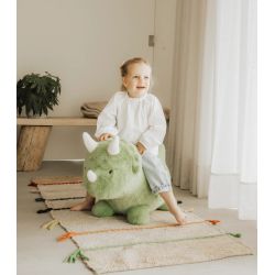 Grøn dinosaur - Plys hoppedyr inkl. pumpe (+3 år)