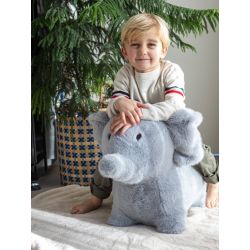 Elefant - Plys hoppedyr inkl. pumpe (+3 år)