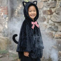 Blødeste Sort kat kappe (4-6 år)