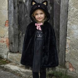 Blødeste Sort kat kappe (2-3 år)