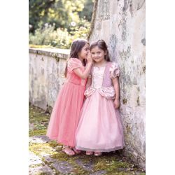 Penelope Dusty Rose brokadekjole (5-6 år)