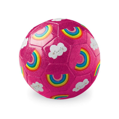 Regnbue glimmer fodbold 18 cm