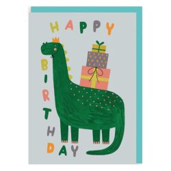 Sødt dinosaur fødselskort