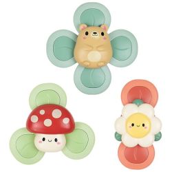 Woodlands - 3 stk. Sensory Spinners med sugekop