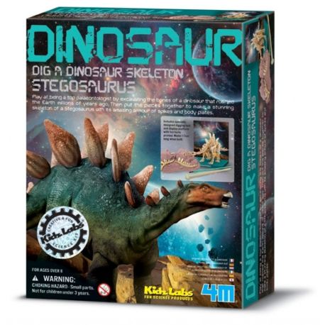 Udgravningssæt - Stegosaurus dinosaur - KidZLabs